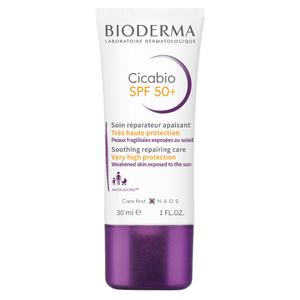 Crema reparatoare SPF 50+ Cicabio, 30ml, Bioderma