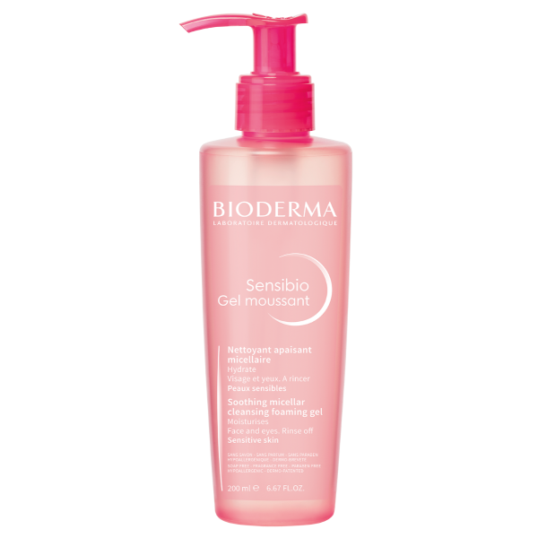 Gel spumant Sensibio, 200ml, Bioderma