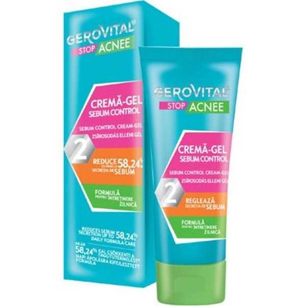 Crema-gel sebum control Stop Acnee, 50ml, Gerovital