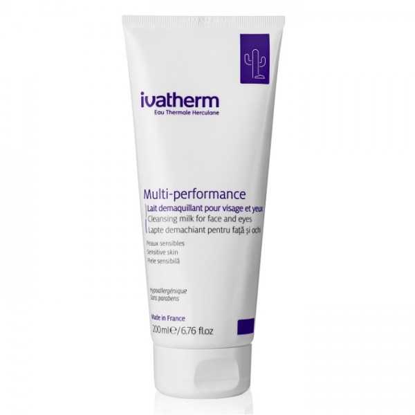 Lapte demachiant pentru fata si ochi Multi-performance, 200ml, Ivatherm