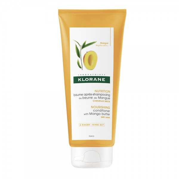 Balsam hranitor cu unt de mango pentru par uscat, 200 ml, Klorane