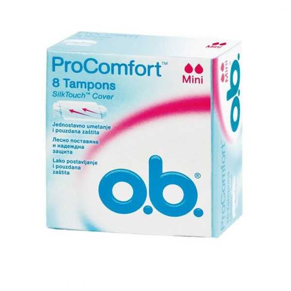 Tampoane Pro Comfort Mini, 8 bucati, Johnson&Johnson