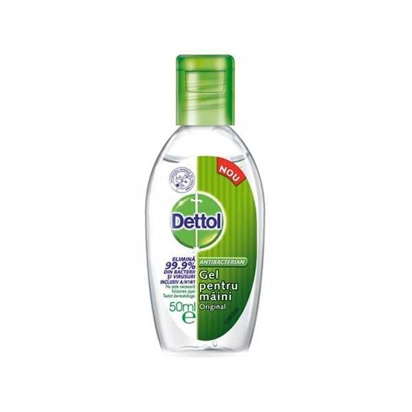 Gel antibacterian dezinfectant pentru maini, 50ml, Dettol