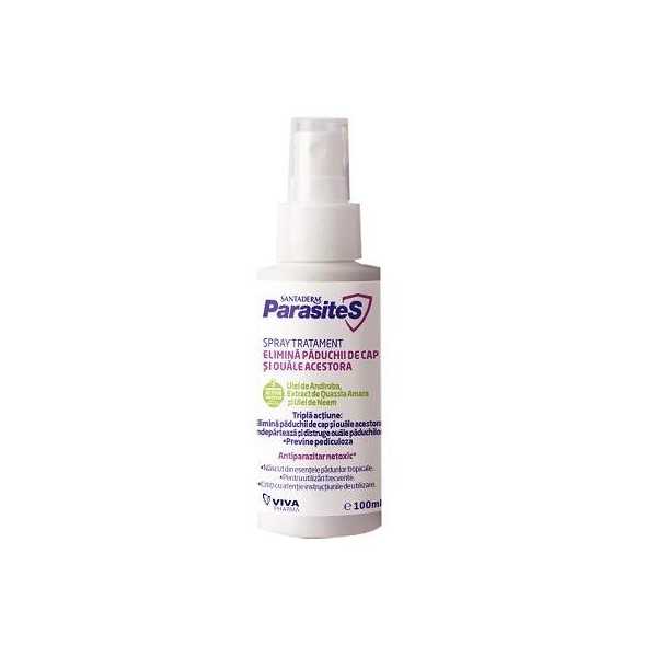 Spray tratament impotriva paduchilor Parasites, 100ml, Viva Pharma