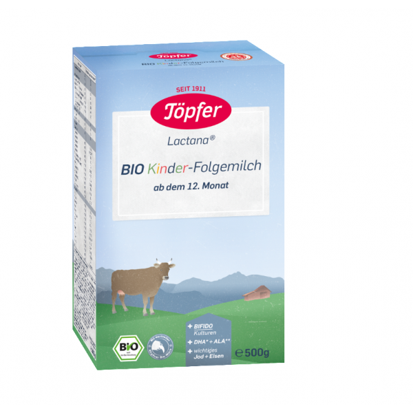 Lapte praf Bio Kinder Organic de la 12 luni, 500g, Topfer