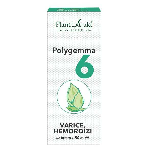 Polygemma 6 Varice si hemoroizi, 50ml, Plant Extrakt