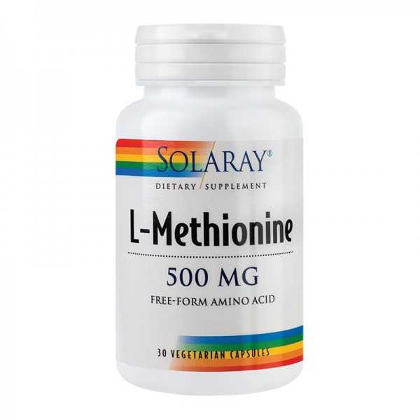 L-Methionine 500mg Solaray, 30 capsule, Secom