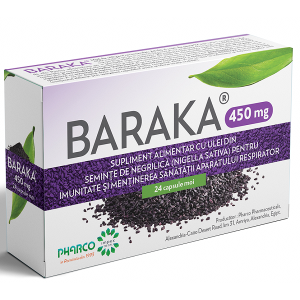 Baraka 450 mg, 24 capsule moi, Pharco