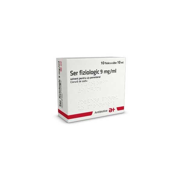 Ser Fiziologic 9 Mg/ml, 10 Fiole, Antibiotice