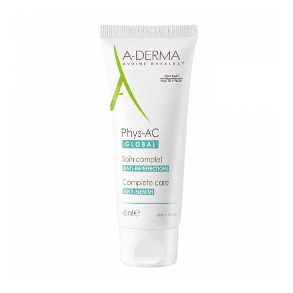 Crema pentru ten cu tendinta acneica Phys-AC Global, 40ml, A-Derma