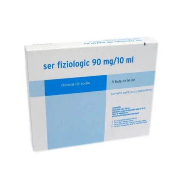 Ser fiziologic 90mg, 5 fiole x 10ml, Zentiva