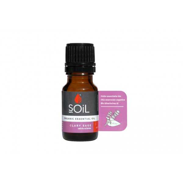 Ulei esential Clary Sage Salvie 100% Organic Ecocert, 10ml, Soil