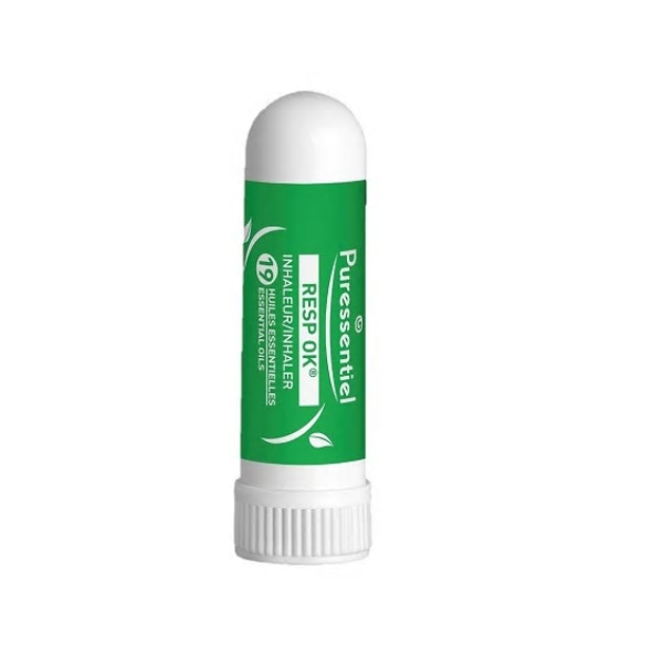 Inhalator nazal Respiratory Bio cu 19 uleiuri esentiale, 1ml, Puressentiel