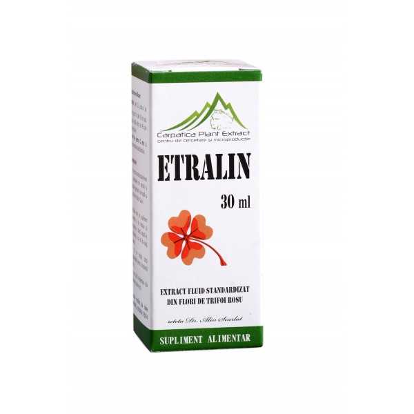 Etralin extract din flori de trifoi rosu, 30 ml, Carpatica Plant Extract