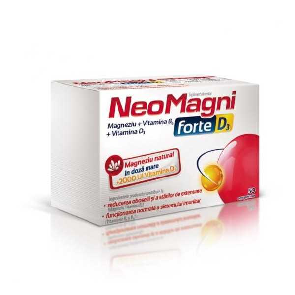 NeoMagni forte D3, 50 comprimate, Aflofarm