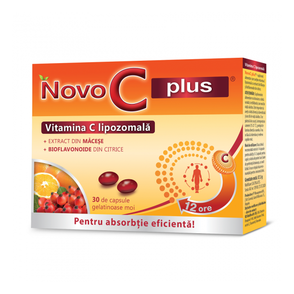 Vitamina C lipozomala Novo C plus, 30 capsule, Krewel Meuselbach