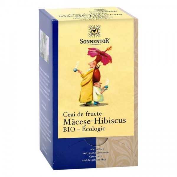 Ceai Bio Fructe Macese - Hibiscus, 18 plicuri, Sonnentor