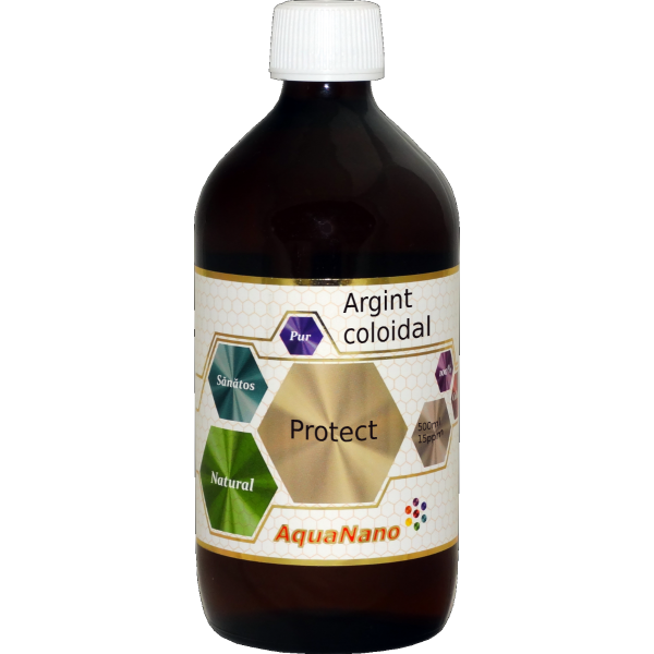 Argint Coloidal Protect 15 ppm AquaNano, 480ml, Aghoras