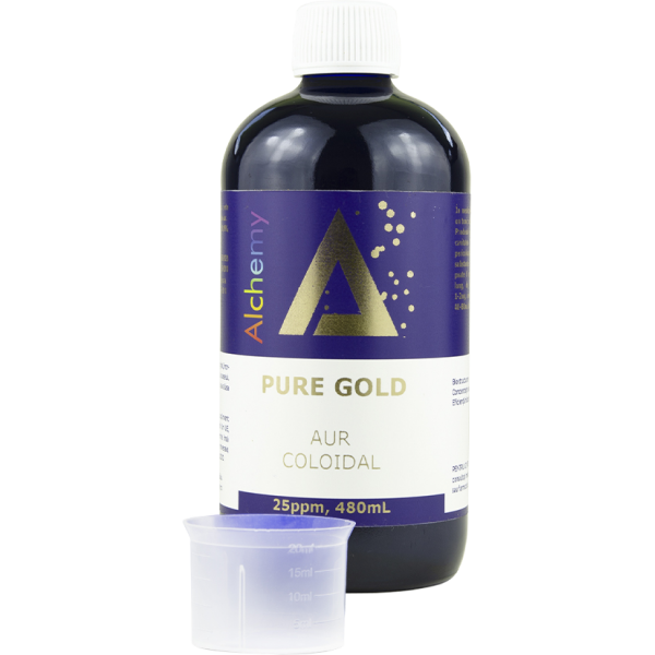 Aur coloidal PureGold 25 ppm, 480ml, Aghoras