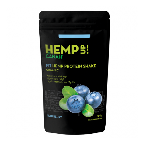 Shake proteic de canepa ECO FIT Hemp Up, 300g, Canah