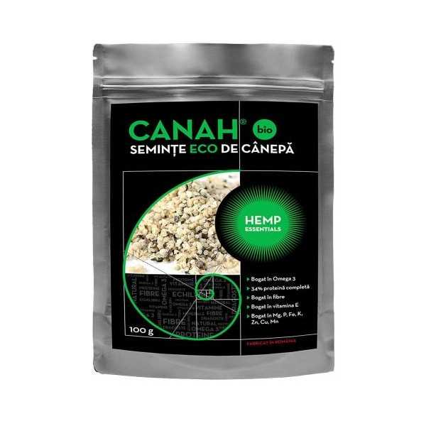 Seminte decorticate de canepa ECO, 100g, Canah