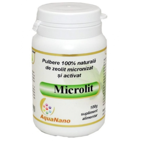 Zeolit Micronizat si Activat Aquanano-Microlit, 100g, Aghoras