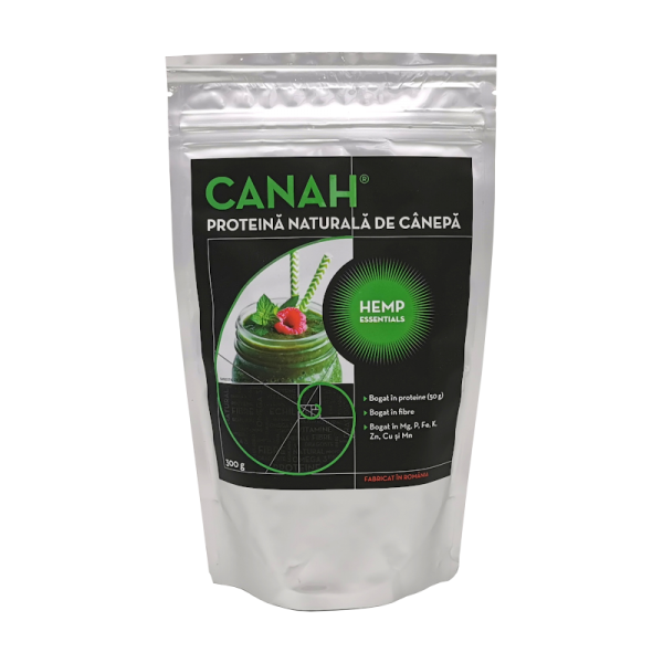 Pudra proteica de canepa, 300g, Canah