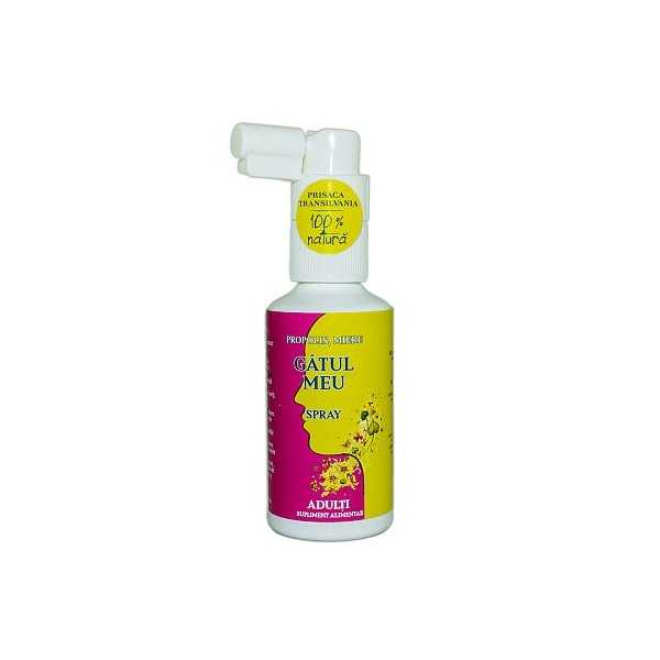 Spray de gat pentru adulti Gatul meu, 50 ml, Prisaca Transilvania