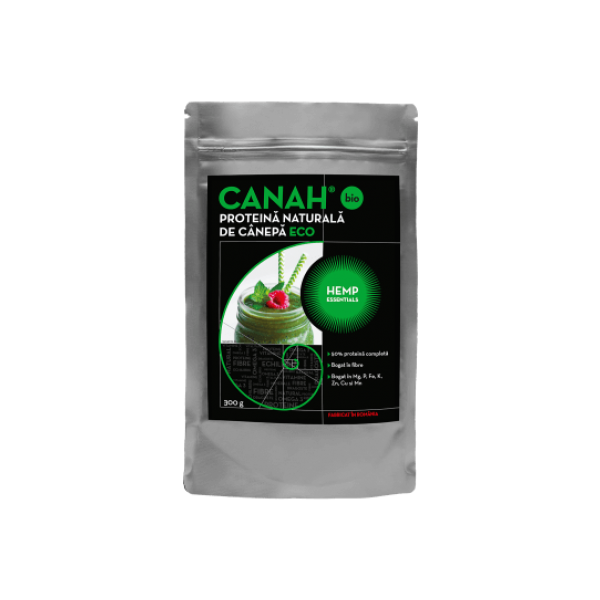 Pudra proteica de canepa ECO, 300g, Canah