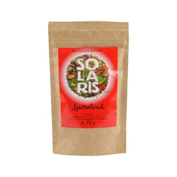 Spirulina pulbere, 75g, Solaris