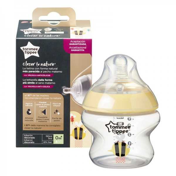 Biberon PP decorat, 150ml, Tommee Tippee