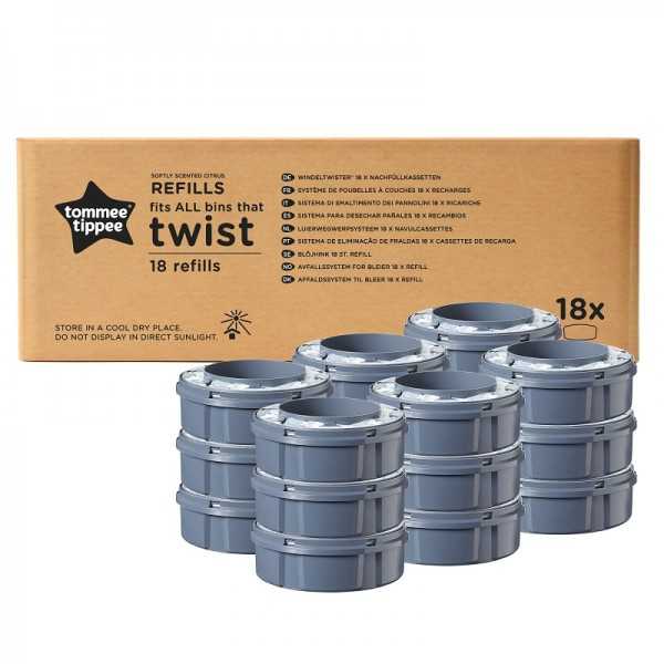 Rezerve Twist & Click, 18 bucati, Tommee Tippee