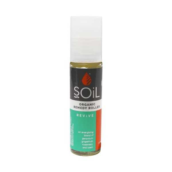 Roll-On Bio Revive Amestec Energizant si Echilibrant cu uleiuri esentiale, 11ml, Soil