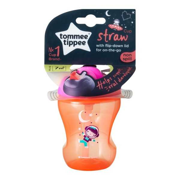 Cana cu pai ONL 7 luni+ Astronaut Fetita, 230ml, Tommee Tippee