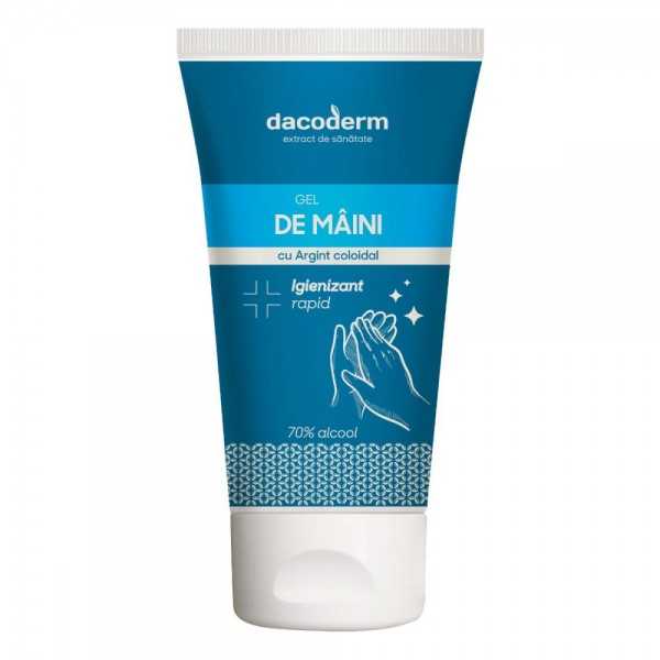 Gel de maini igienizant cu Argint coloidal, 75ml, Dacia Plant