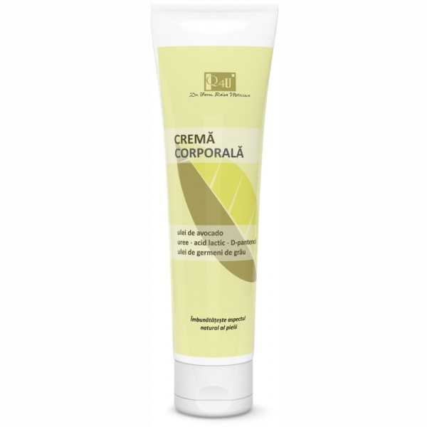 Crema corporala cu ulei de avocado Q4U, 150ml, Tis Farmaceutic