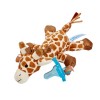 Jucarie Girafa Lovey + Suzeta din silicon albastra, 1 bucata, Dr. Brown's