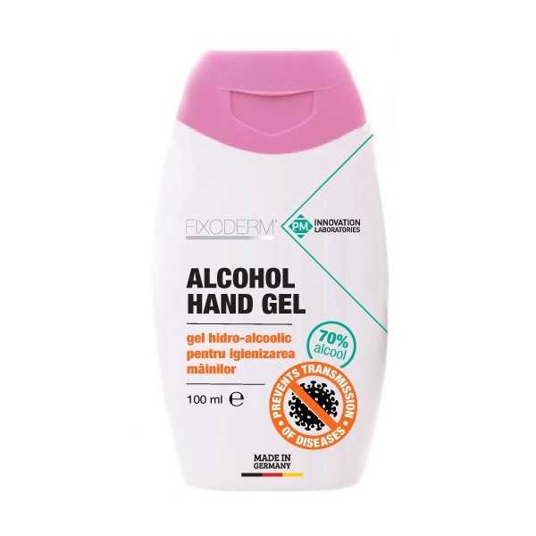 Gel hidro-alcoolic pentru igienizarea mainilor FixoDerm, 100ml, P.M. Innovation Laboratories