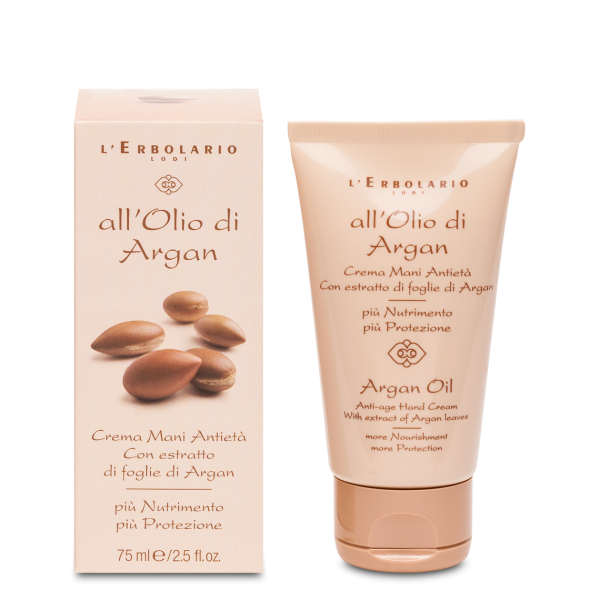 L'Erbolario Crema de maini antird cu ulei de argan, 75ml