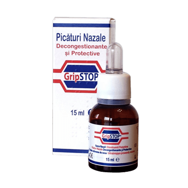 GripStop picaturi nazale, 15 ml, Plantamed