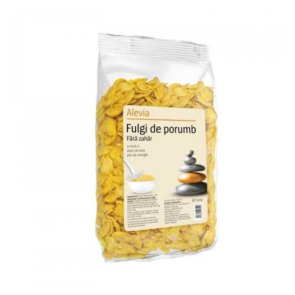 Fulgi de porumb fara zahar, 500g, Alevia