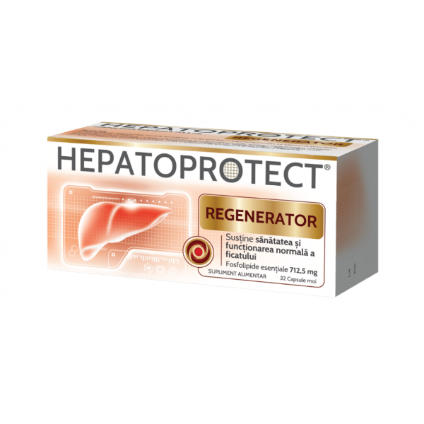 Hepatoprotect Regenerator, 32 capsule moi, Biofarm