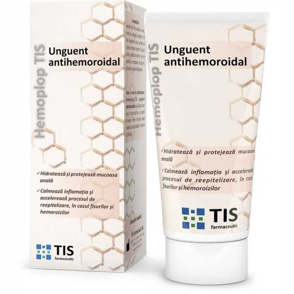 Unguent antihemoroidal HemoplopTIS, 50ml, Tis Farmaceutic