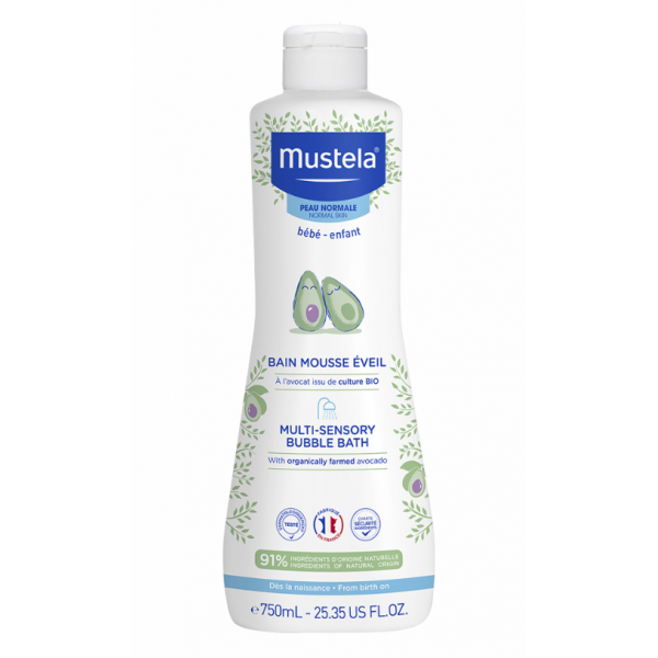 Spuma de baie multi-senzoriala, 750ml, Mustela