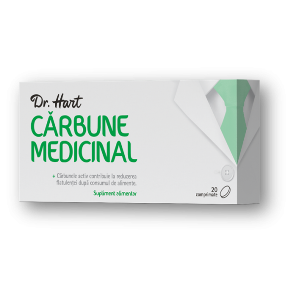 Dr.Hart Carbune medicinal, 20 comprimate