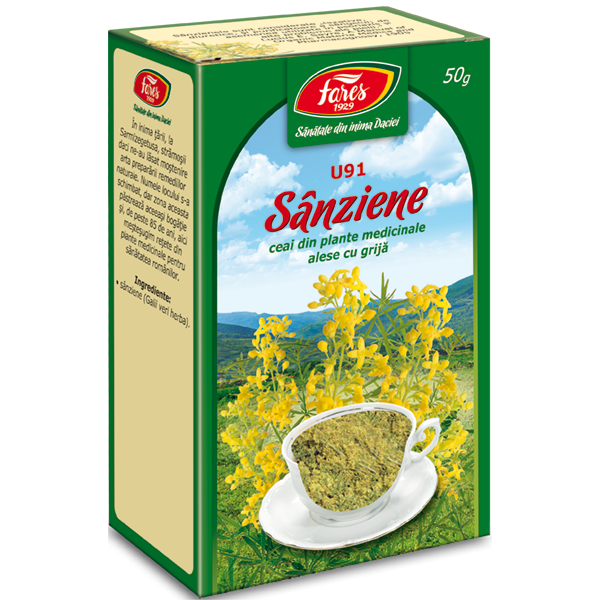 Ceai de sanziene U91, 50g, Fares