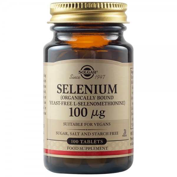 Seleniu 100mcg, 100 tablete, Solgar