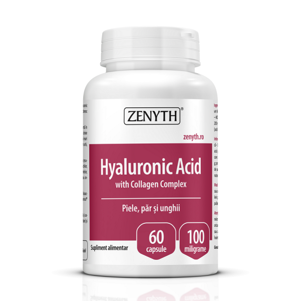 Hyaluronic Acid cu Collagen Complex, 60 capsule, Zenyth