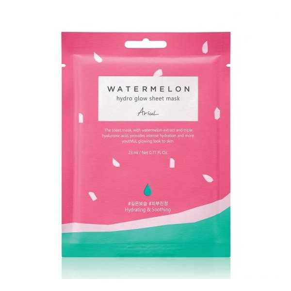 Masca servetel cu pepene rosu Watermelon Hydro Glow, 23ml, Ariul