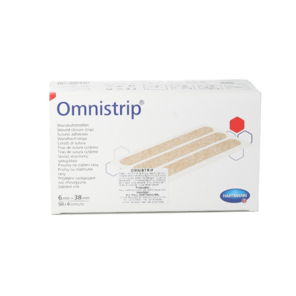 Omnistrip plasture inlocuire sutura, 6x38mm, 50 bucati, Hartmann